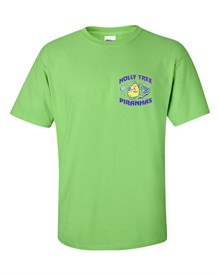 100% Cotton Lime Green T-shirt Order due by Friday, May 24, 2019